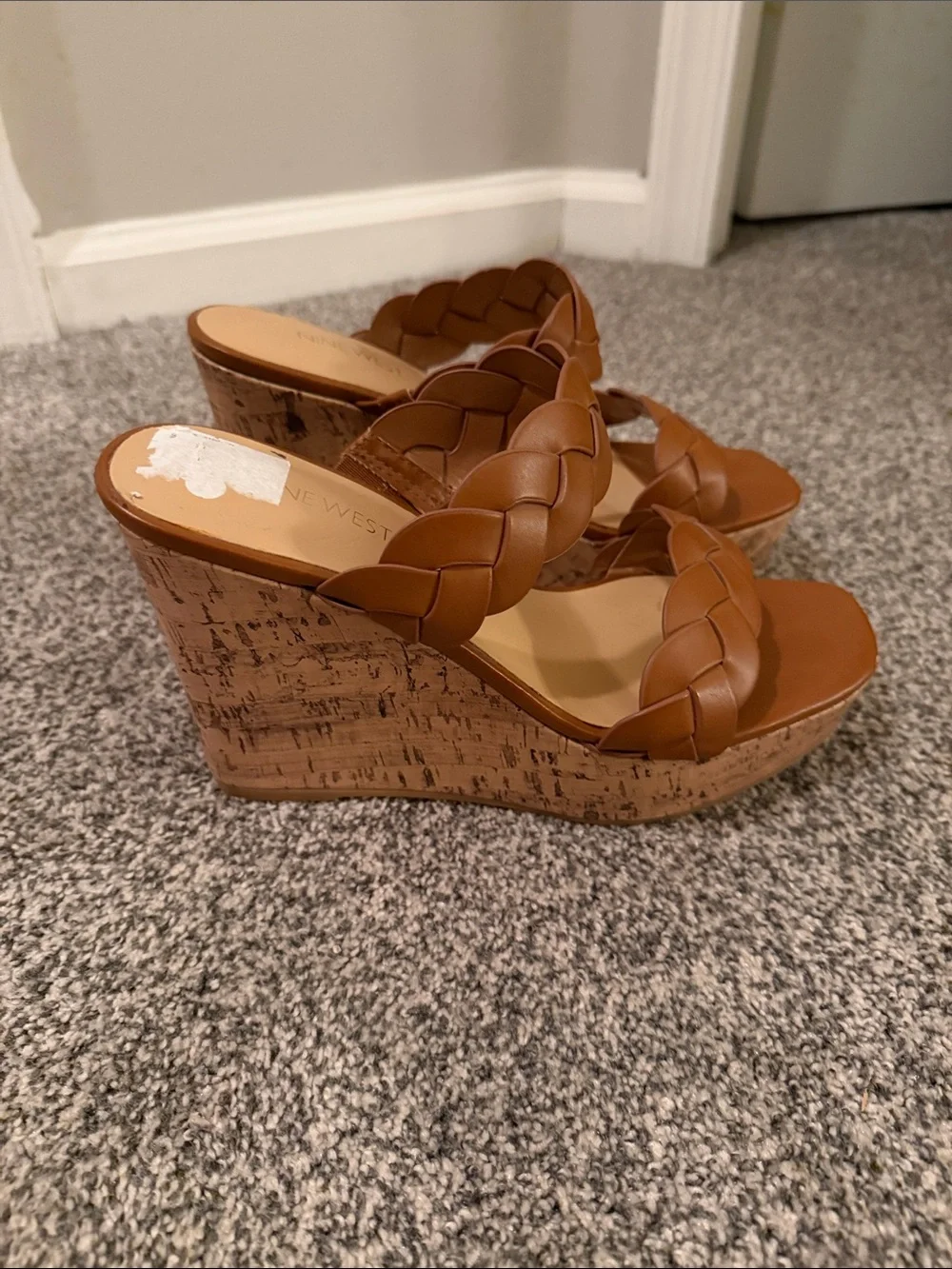 Braided Slide Sandals for Women - Tan